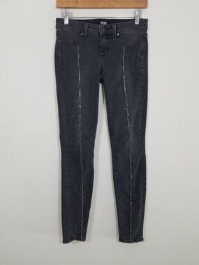 PAIGE Luxe Gray Skinny Jeans Stretchy Size 26